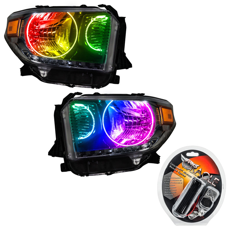 Oracle 14-17 Toyota Tundra SMD HL - Dual Halo Kit - ColorSHIFT SEE WARRANTY - 7204-330