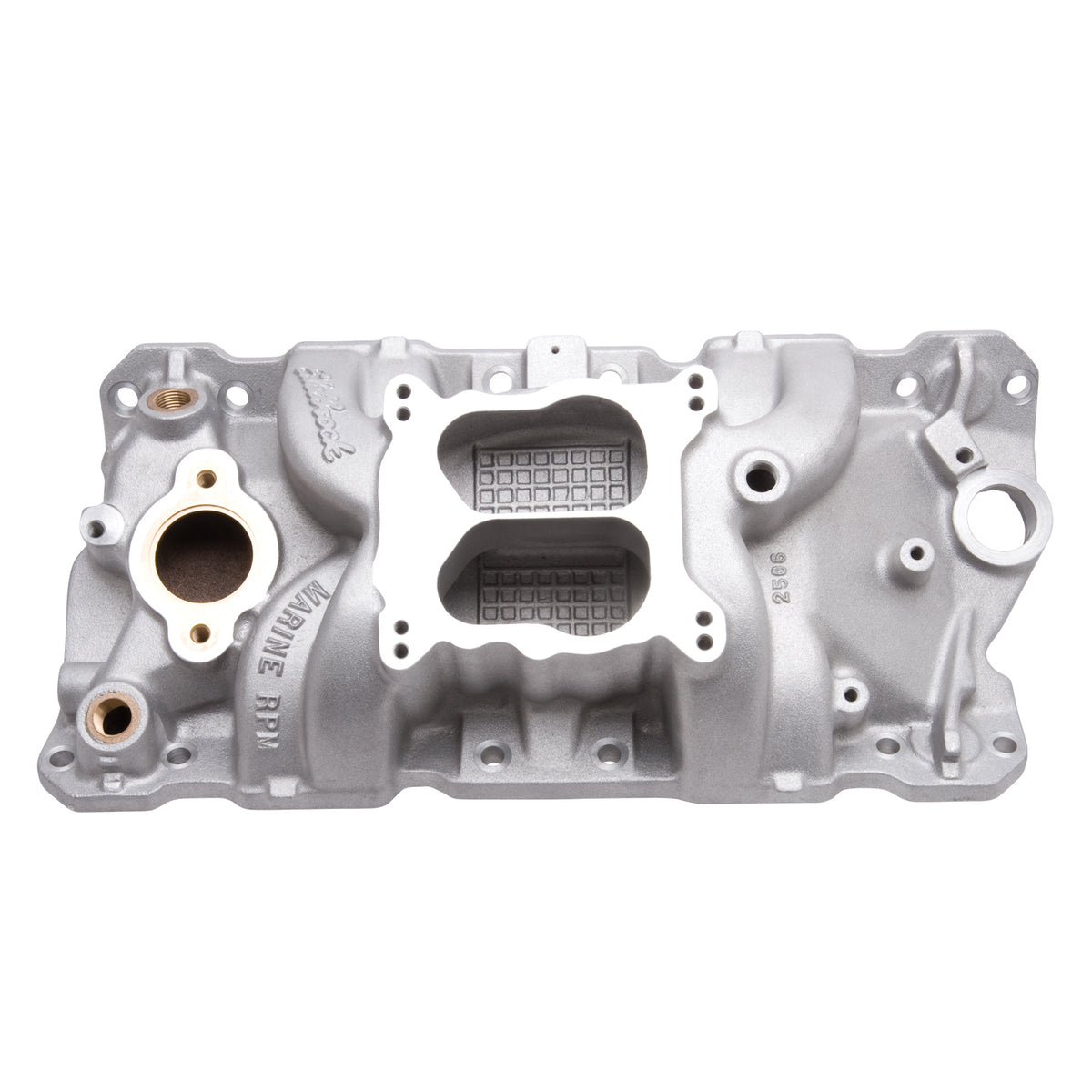 Edelbrock Manifold SBC 23-Degree Marine RPM 1987-1995 w/ Brass - 2506