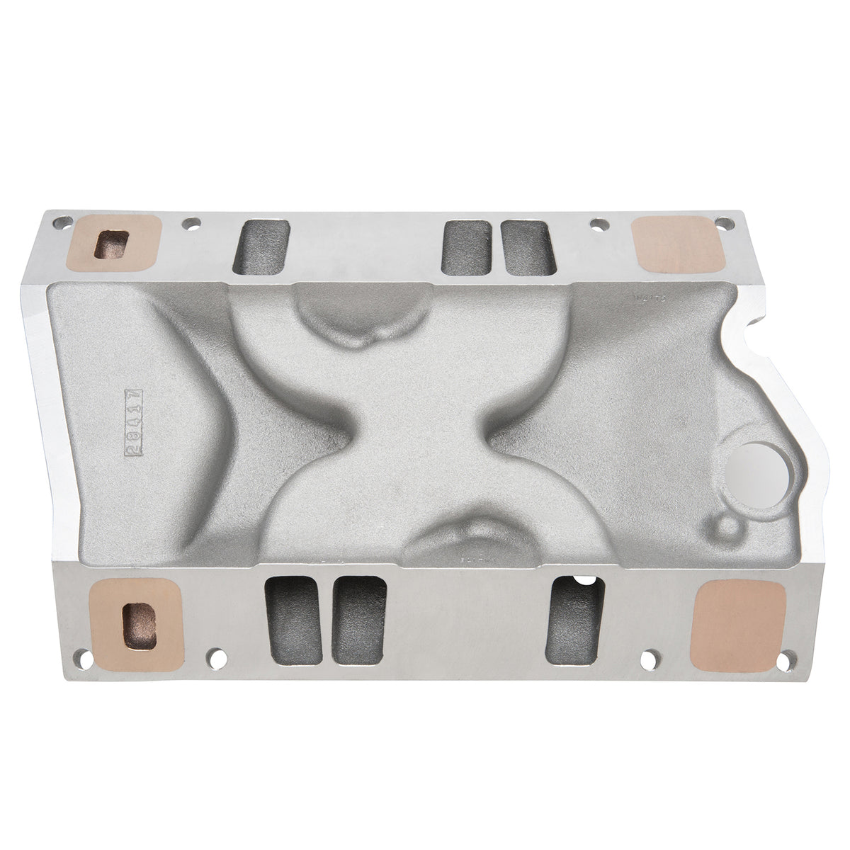 Edelbrock 96-17 Chevy 4.3 V6 Vortec Marine Engine Performer Series Intake Manifold w/8 Bolts - 2519