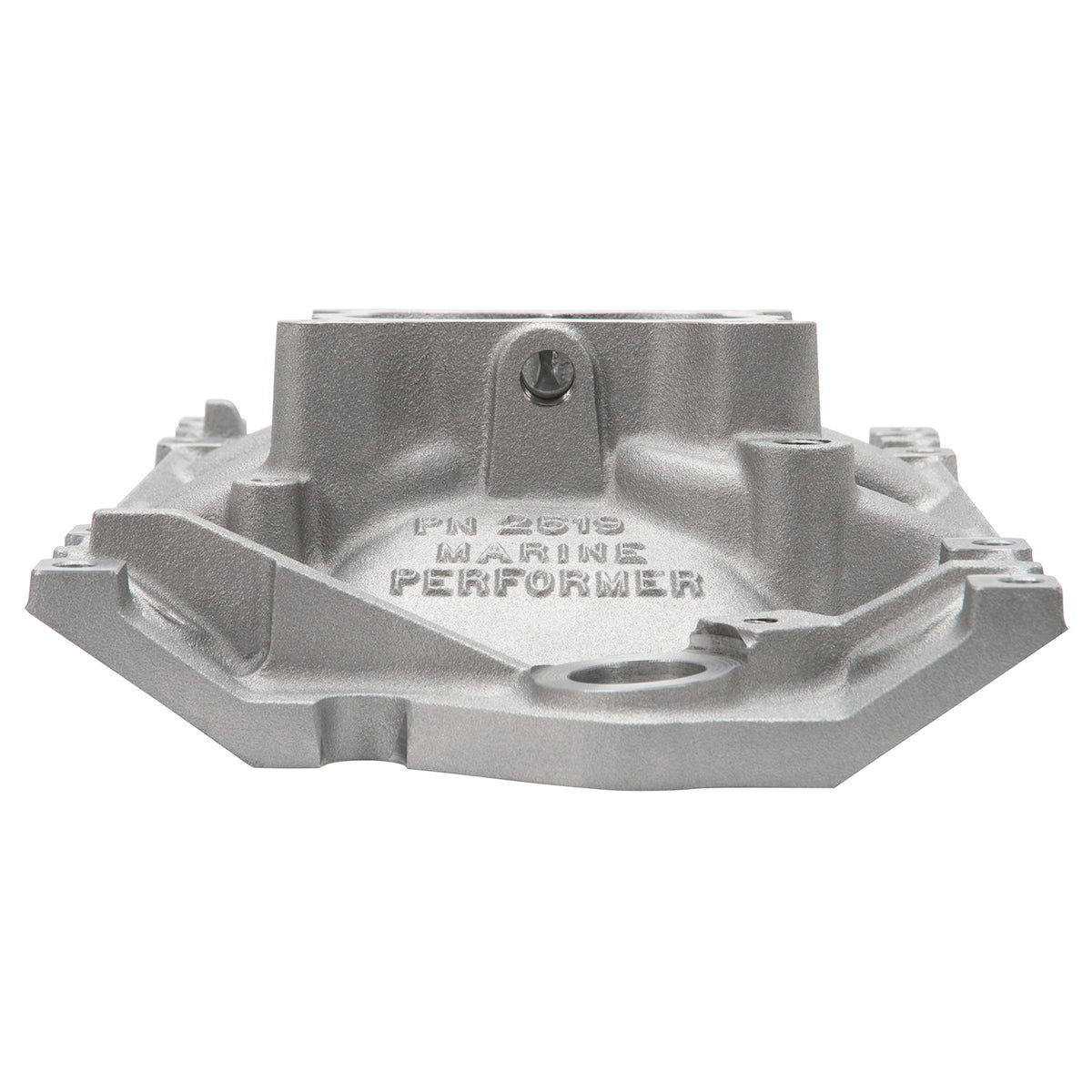 Edelbrock 96-17 Chevy 4.3 V6 Vortec Marine Engine Performer Series Intake Manifold w/8 Bolts - 2519