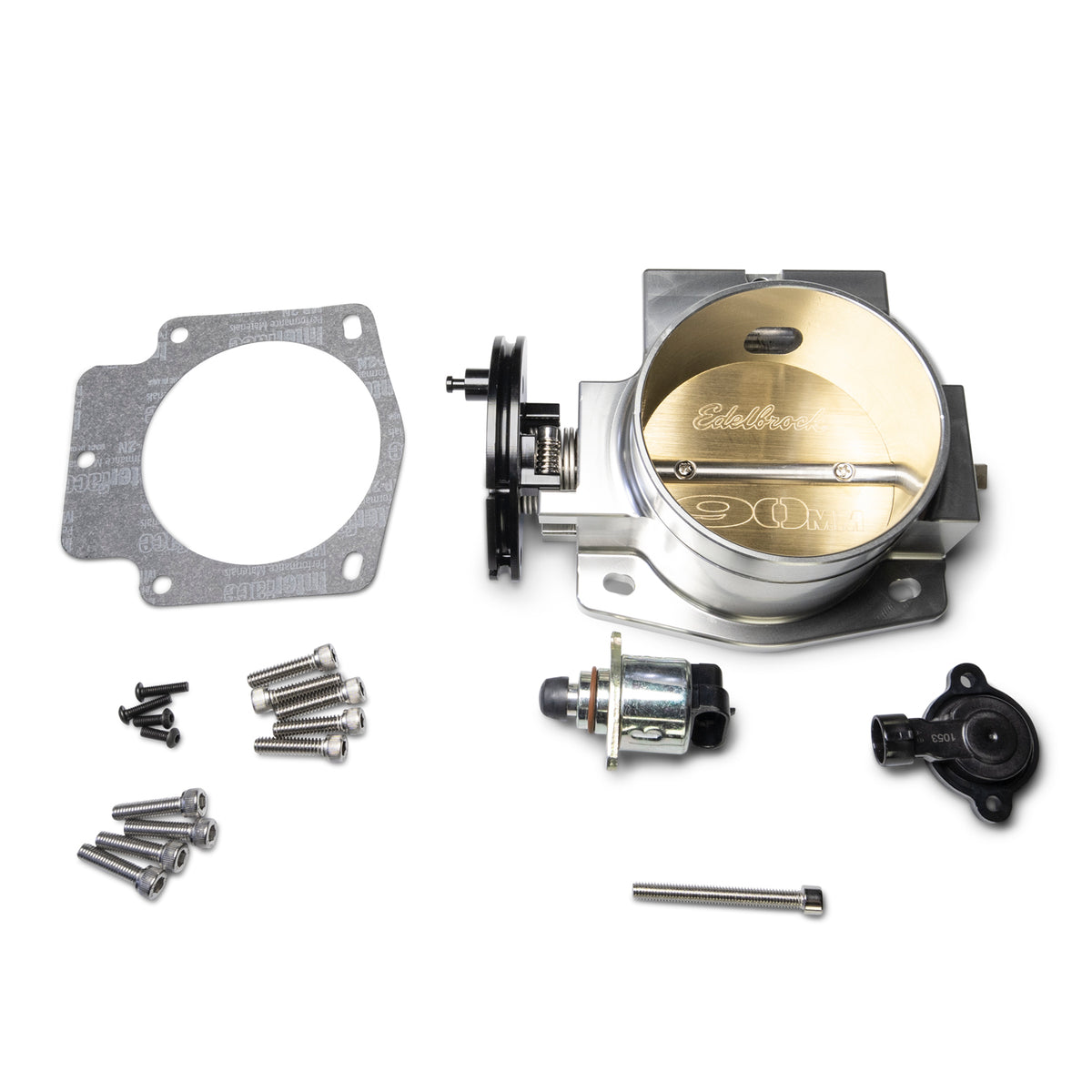 Edelbrock Pro Flo XT 90mm Throttle Body - Satin Finish - 3970