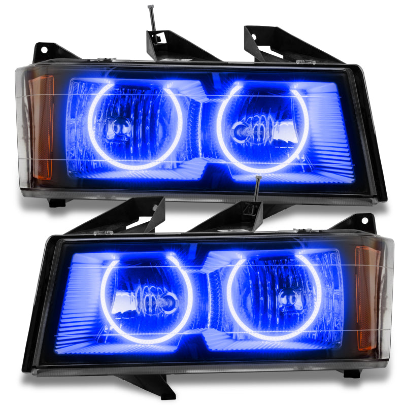 Oracle Lighting 04-12 Chevrolet Colorado Pre-Assembled LED Halo Headlights -Blue SEE WARRANTY - 8902-002