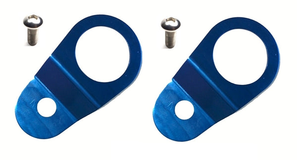Torque Solution Radiator Mount Combo with Inserts (Blue) : Mitsubishi Evolution 7/8/9 - TS-EV-014IC for 2005-2006 Mitsubishi 