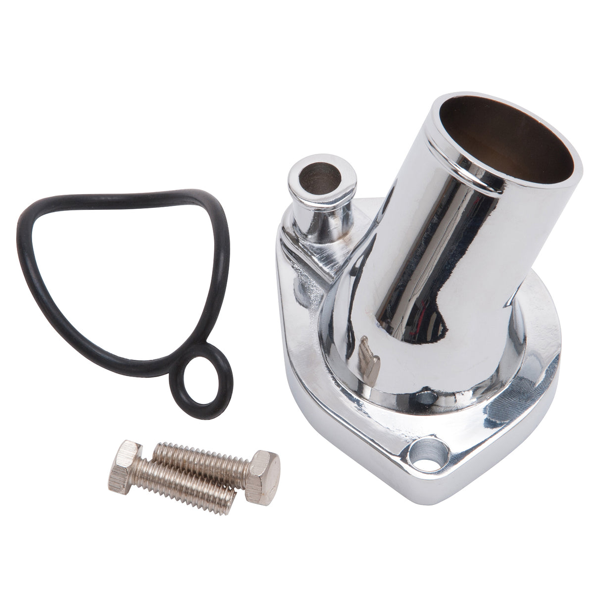 Edelbrock Ford SB V8 Edelbrock 15 Deg. Polished Aluminum Waterneck - 4814