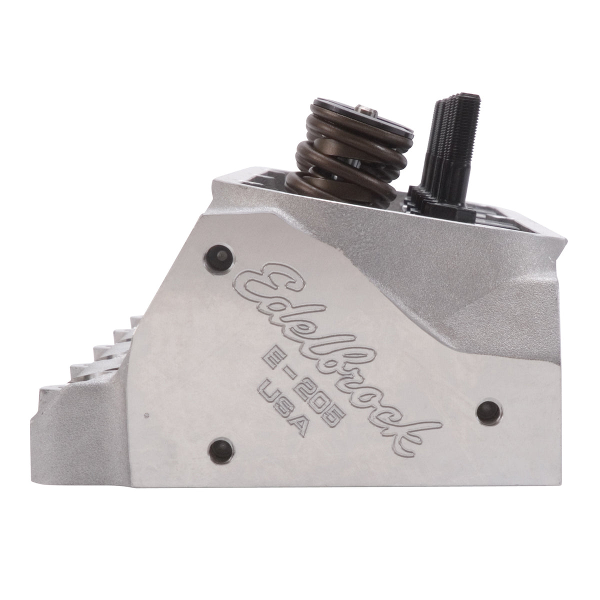 Edelbrock 1Pr SBF Cyl Head E-205 2 08 Intake Complete Assembled w/ Springs - 5027