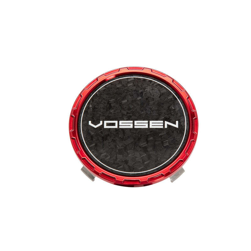 Vossen Classic Carbon Billet Sport Cap 2.0 - Large (VHFL) - Transparent Red - Forged (Gloss) - CAPBSC2-LG-CL-RD-F