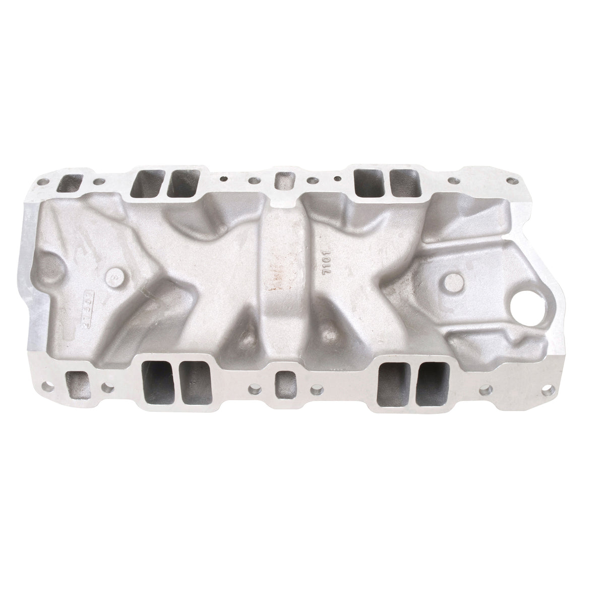 Edelbrock Chevy SB Performer RPM Intake Manifold - Black Plasma Finish - 7101-BP