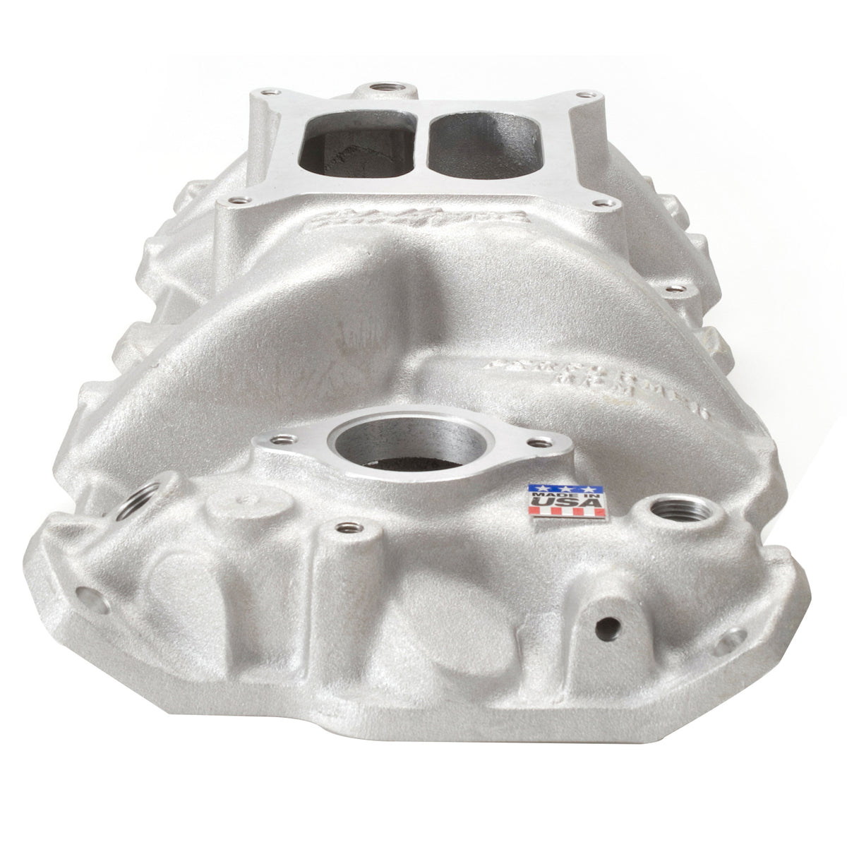 Edelbrock Chevy SB Performer RPM Intake Manifold - Black Plasma Finish - 7101-BP