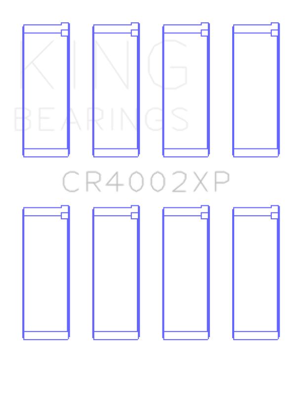 King Mazda B6/B6-T 1.6-1.8L XP Tri-Metal Performance Connecting Rod Bearing Set of 4 - Size STDX - CR4002XPSTDX