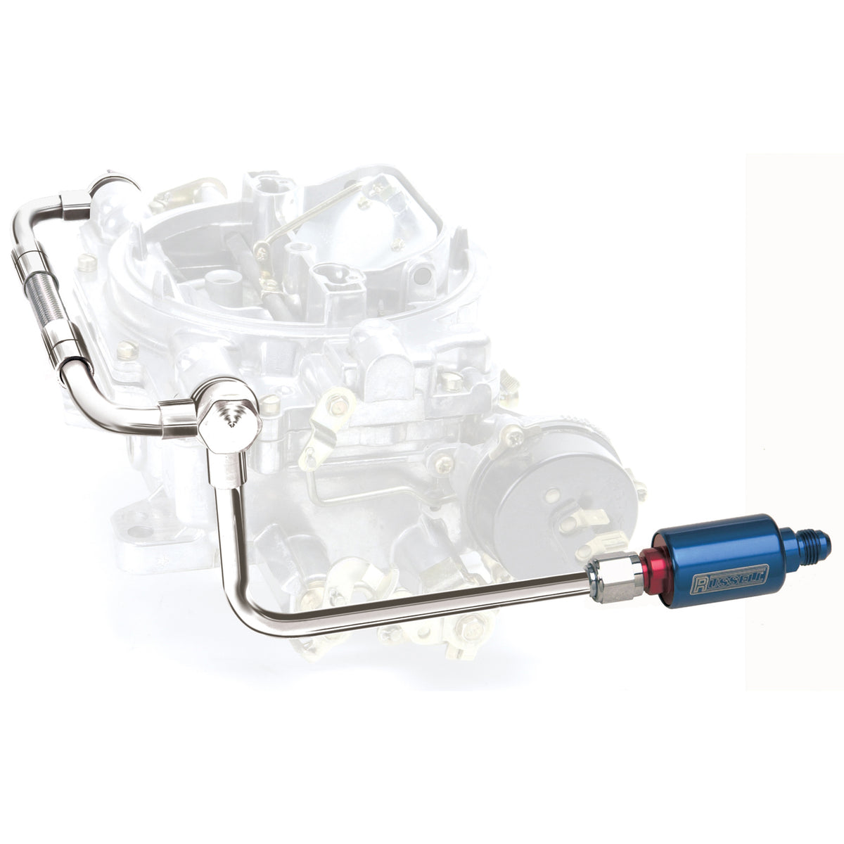 Edelbrock Dual Feed Line/Thunder Series Carb w/ Fuel Filter - 8133