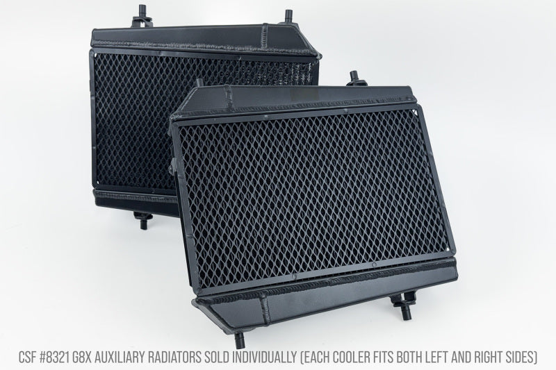 CSF BMW G8X M3/M4/M2 High-Performance Auxiliary Radiator - Single Radiator - 8321