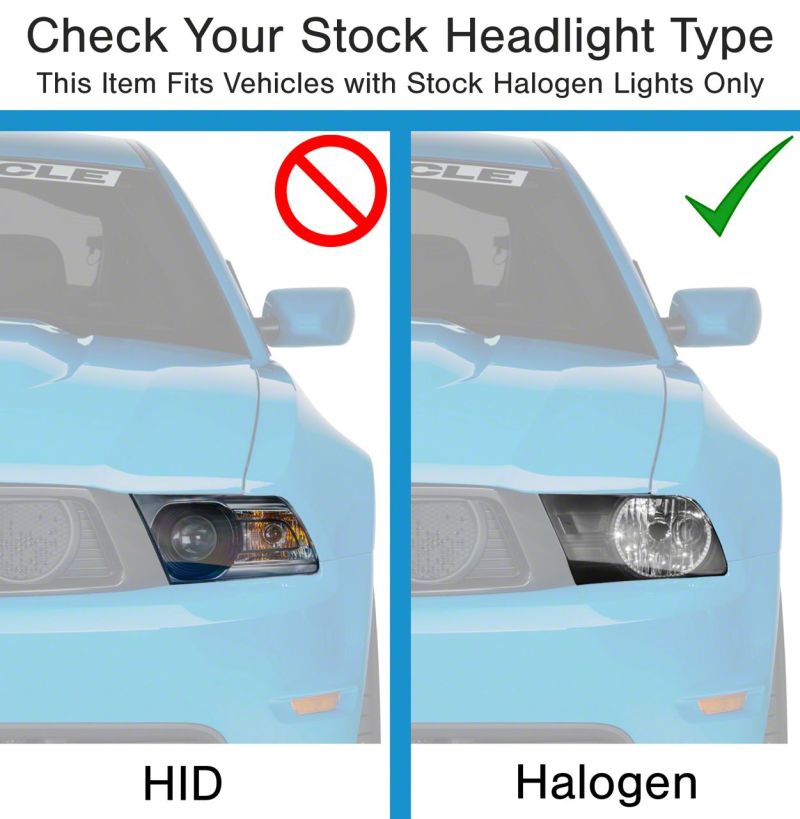 Raxiom 10-12 Ford Mustang Axial Series OEM Style Rep Headlights- Chrome Housing (Clear Lens) - 413416