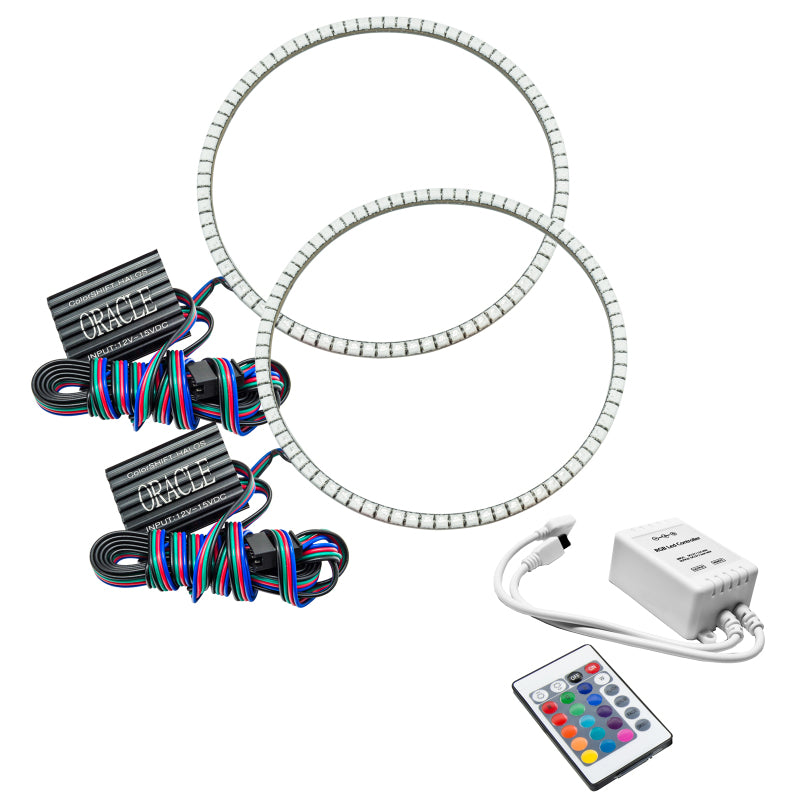 Oracle Jeep Wrangler JL/JT LED Surface Mount Headlight Halo Kit - w/ Simple Controller SEE WARRANTY - 1214-504