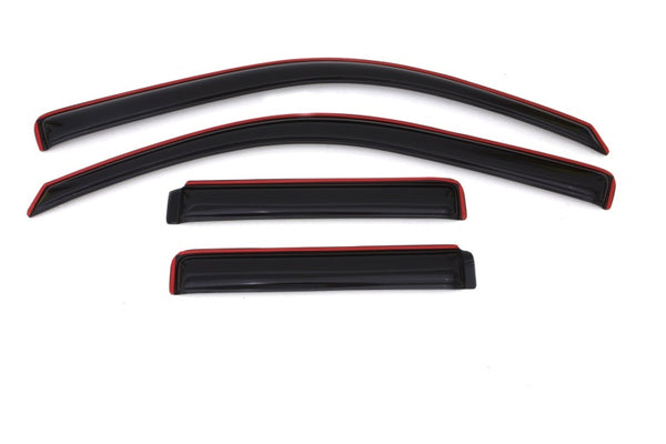 AVS 02-09 Chevy Trailblazer Ventvisor In-Channel Front & Rear Window Deflectors 4pc - Smoke - 194733 for 2002-2009 Chevrolet 