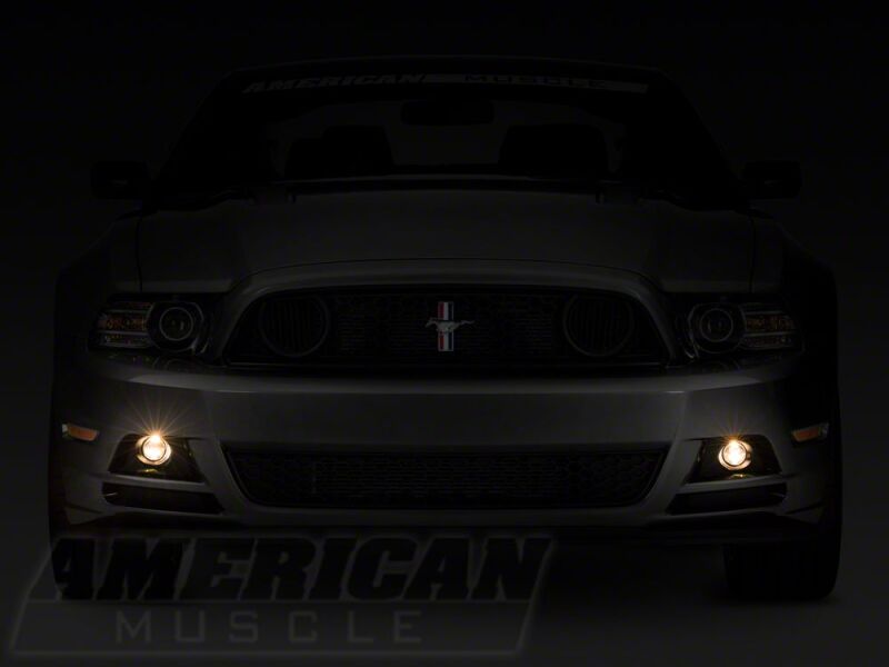 Raxiom 13-14 Ford Mustang GT Lower Valance Fog Lights - 68128 - close-up view