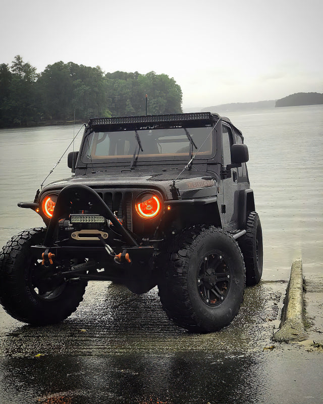 Oracle 7in High Powered LED Headlights - Black Bezel - ColorSHIFT No Controller SEE WARRANTY - 5769-334