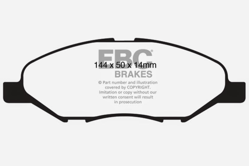 EBC 09-11 Nissan Versa 1.6 Ultimax2 Front Brake Pads - UD1345