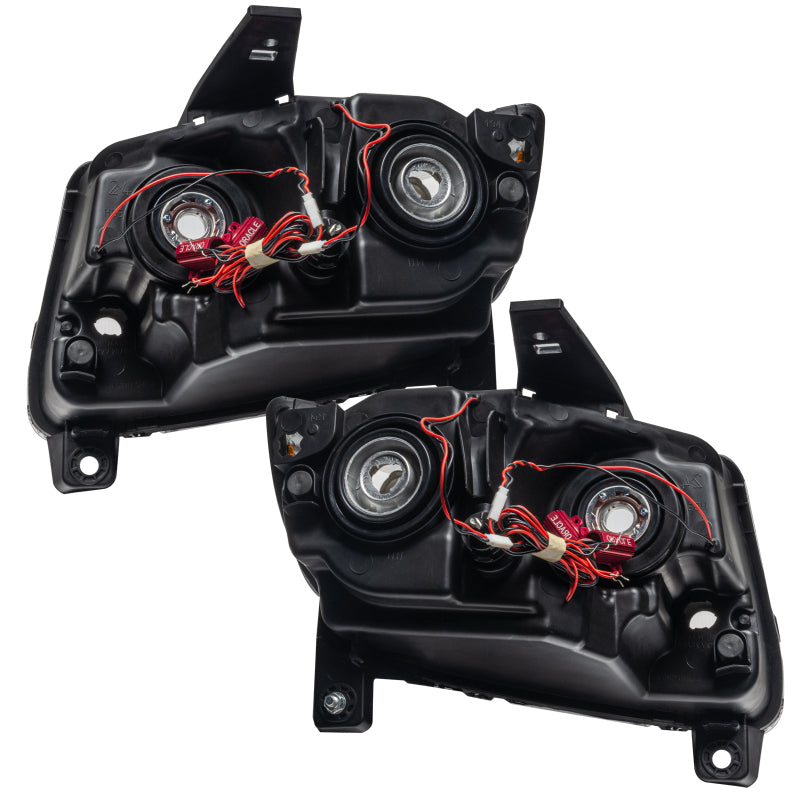 Oracle 11-13 Jeep Grand Cherokee Pre-Assembled Halo Headlights (Non HID) Chrome - Blue SEE WARRANTY - 7070-002