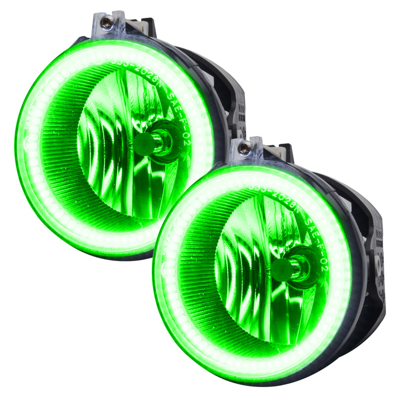 Oracle Dodge Challenger 08-14 LED Waterproof Fog Halo Kit - Green SEE WARRANTY - 1253-004