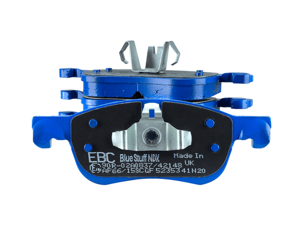 EBC 04-05 Mitsubishi Lancer Evo 8 2.0T (FQ400 w/Alcon Caliper) Bluestuff Front Brake Pads - DP5063NDX for 2004-2007 Mitsubish