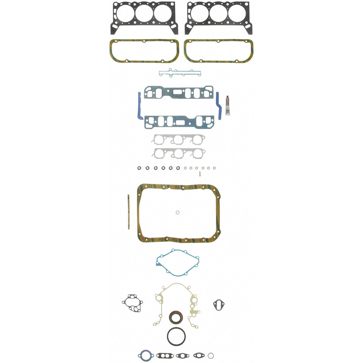 Fel-Pro Ford LTD FS 8857 PT-2 Engine Gasket Set - FS8857PT2 for 1984-1986 Ford LTD - front view
