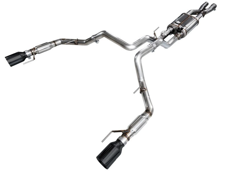 AWE Gen 3 Ford Raptor SwitchPath Exhaust  - Diamond Black Tips - 3025-33356