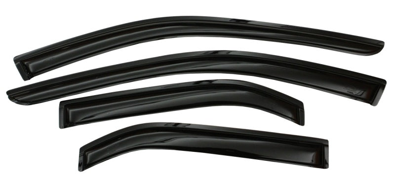 AVS 15-18 Ford F-150 Supercab Ventvisor Outside Mount Window Deflectors 4pc - Smoke - 94974