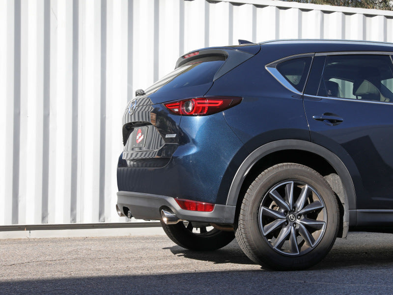 aFe Takeda 17-24 Mazda CX-5 2.5L (t) 2.5in. SS Axle-Back Exhaust System w/Polished Tips - 49-37021-P