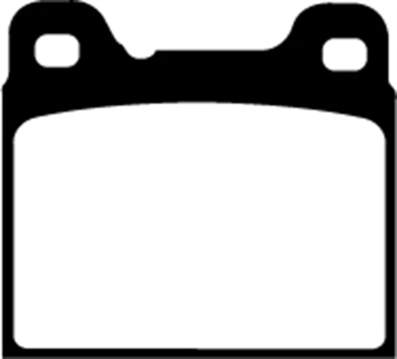 EBC 91-93 Volvo 740 2.3 (ABS) (Girling) Ultimax2 Front Brake Pads - UD634 for 1997-1998 Volvo S90 - front view