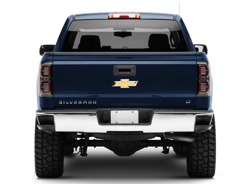 Raxiom 14-18 Chevrolet Silverado 1500 LED Tail Lights/SeqTurn Signals- Chrome- Smoked Lens - S114458 - close-up view