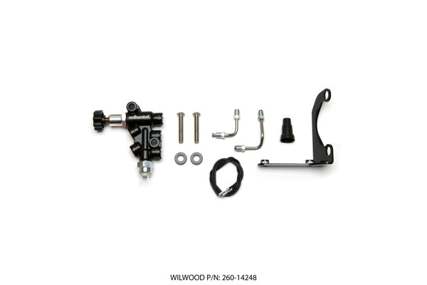Wilwood Tandem Remote Master Cylinder Mounting Bracket L/H Kit w/ Prop Valve - 260-14248 by Wilwood