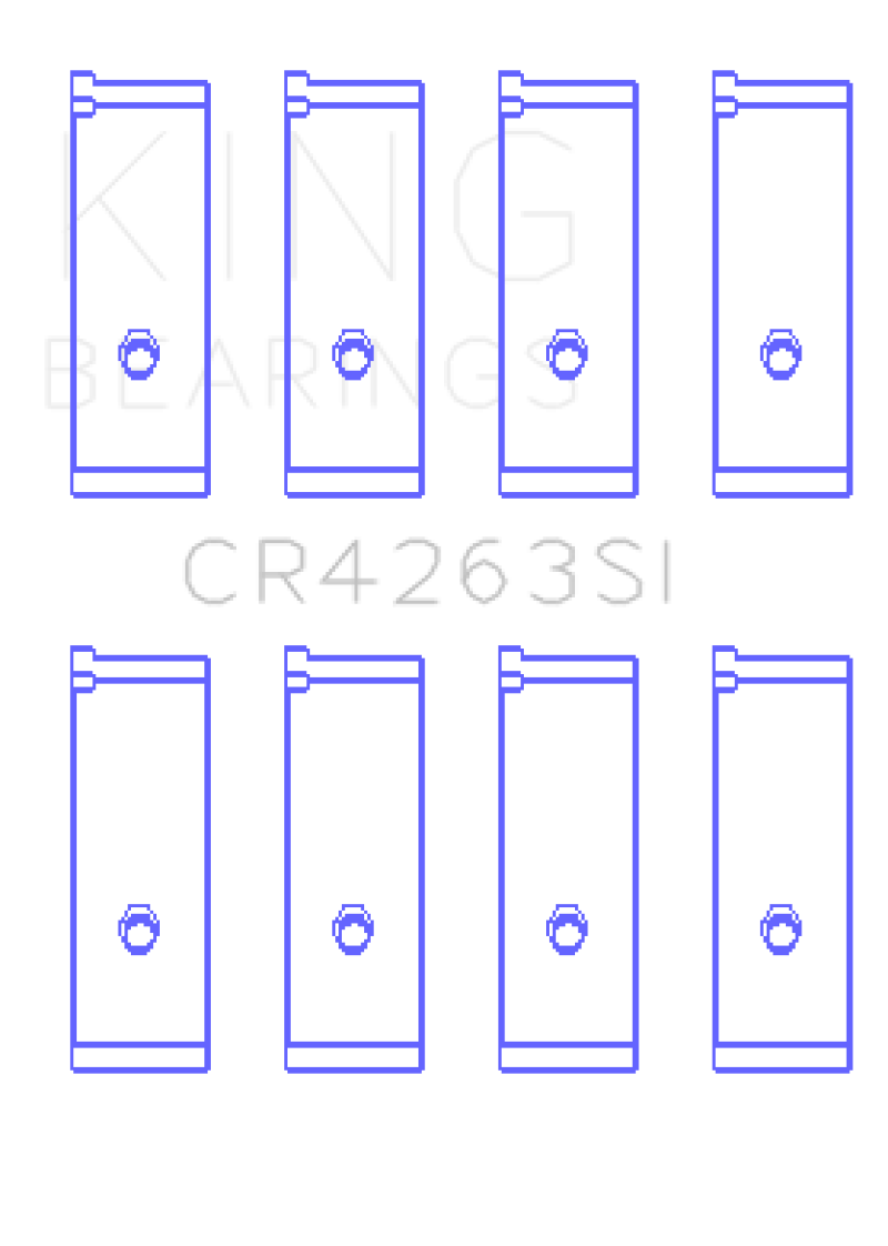 King Toyota 1ZZ-FE (Size .50) Rod Bearing Set - CR4263SI0.5