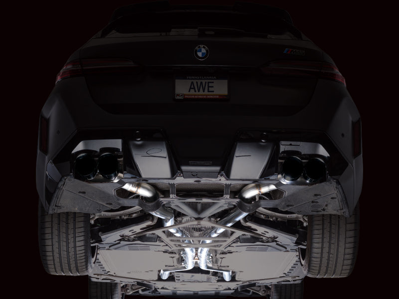 AWE BMW G90/G99 M5 Track Edition Catback Exhaust - Diamond Black Tips - 3020-43790