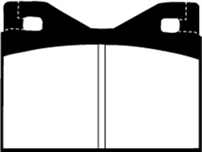 EBC 71-75 Ferrari 365 GTBB 4.4 Greenstuff Rear Brake Pads - DP2126