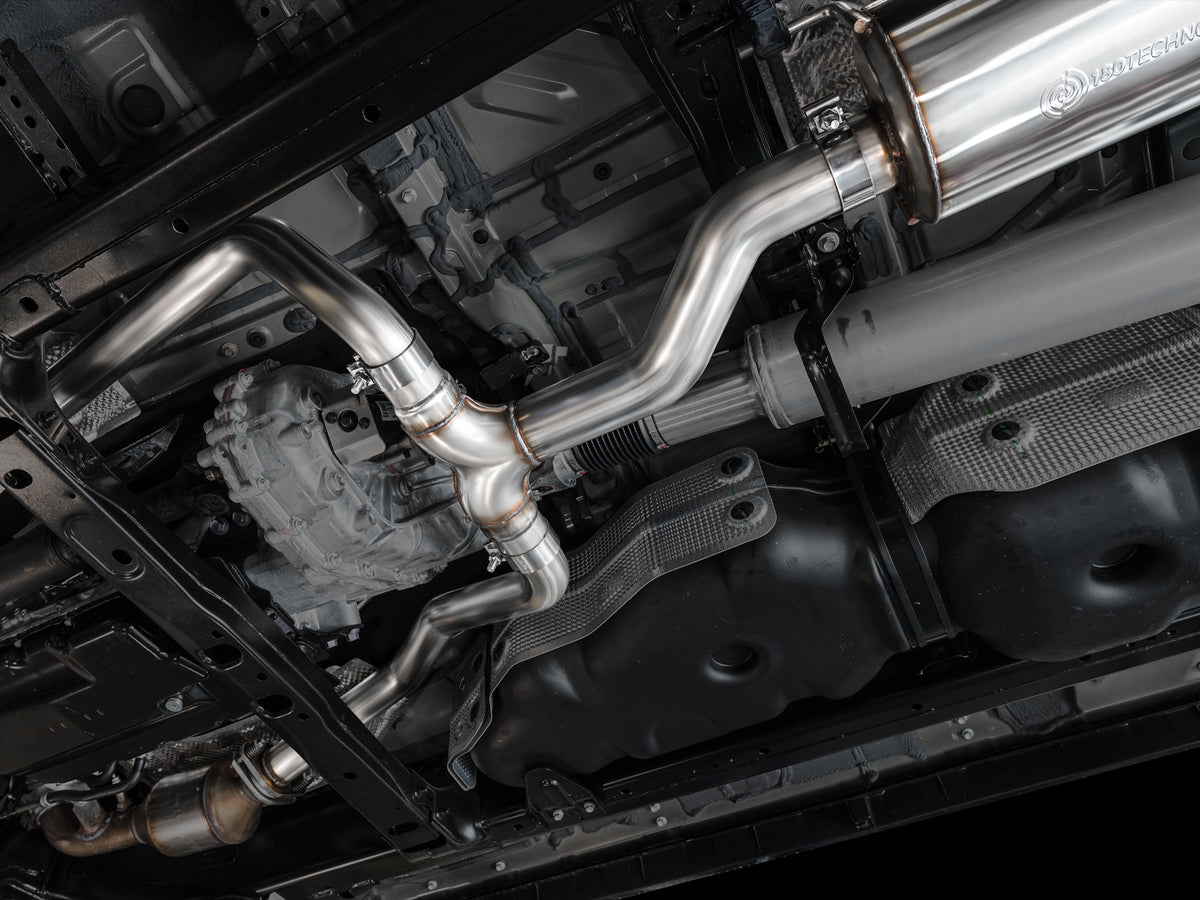 AWE 0FG Exhaust for 3rd Gen Toyota Tundra - Dual Diamond Black Tips - 3015-33063
