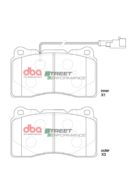DBA 14-16 Maserati Ghibli (w/345mm Front Rotor) SP Performance Front Brake Pads - DB8861SP