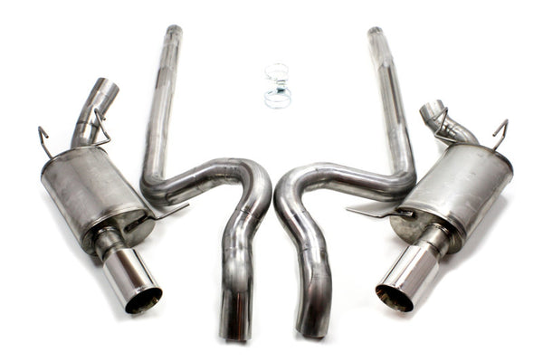 JBA 11-14 Ford Mustang GT/GT500 5.0L/5.4L/5.8L 409SS Dual Rear Exit Cat-Back Exhaust - 40-2644 for 2011-2014 Ford Mustang - f
