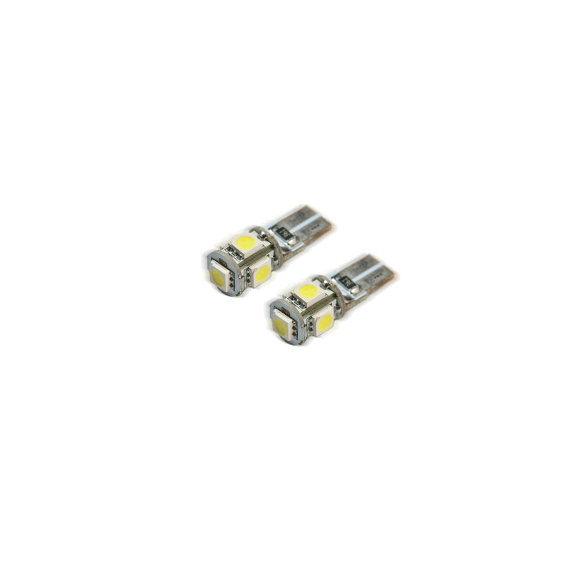 Oracle T10 5 LED 3 Chip SMD Bulbs (Pair) - Blue SEE WARRANTY - 4801-002