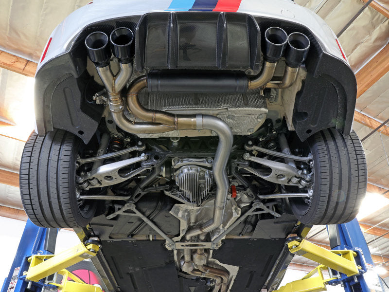 aFe MACHForce XP Exhausts Cat-Back SS 19-21 BMW M2 Competition L6-3.0L w/Polished Tips - 49-36350-P