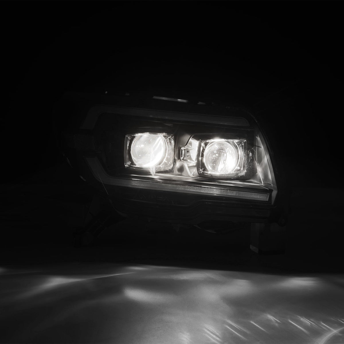 Alpharex 03-09 Toyota 4Runner LUXX LED Projector Headlights Blk w/ Activ Light/Seq Signal/SB DRL - 880373 for 2003-2009 Toyot