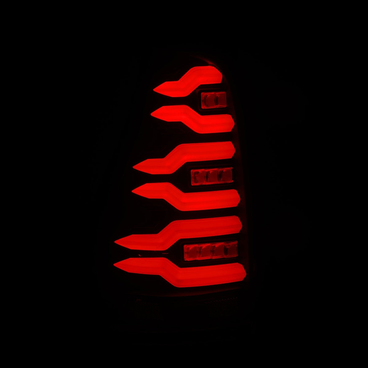 AlphaRex 03-09 Toyota 4Runner LUXX-Series LED Tail Lights- Black - 690060 for 2003-2009 Toyota 4Runner - front view