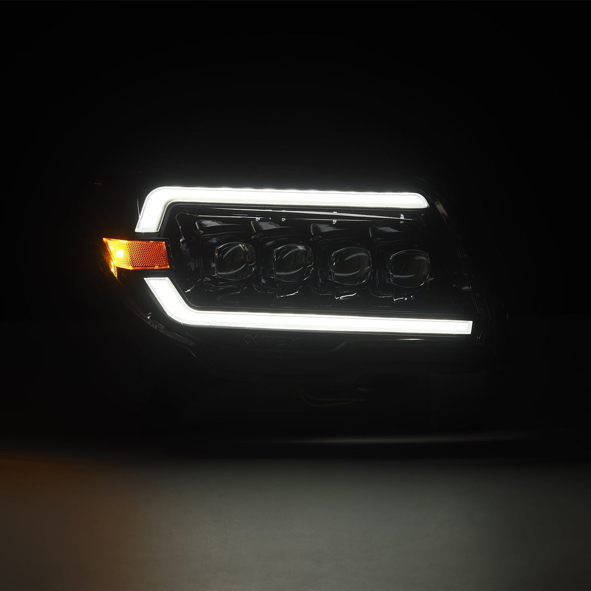 AlphaRex 03-09 Toyota 4Runner NOVA LED Proj Headlights Alpha Black w/Activ Light/Seq Signal/SB DRL - 880372 for 2003-2009 Toy