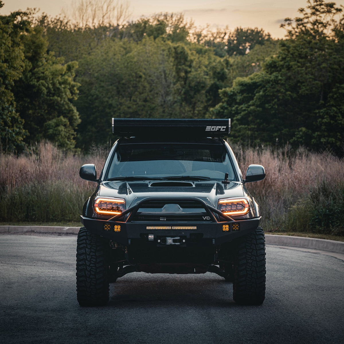 AlphaRex 03-09 Toyota 4Runner NOVA LED Proj Headlights Alpha Black w/Activ Light/Seq Signal/SB DRL - 880372 for 2003-2009 Toy
