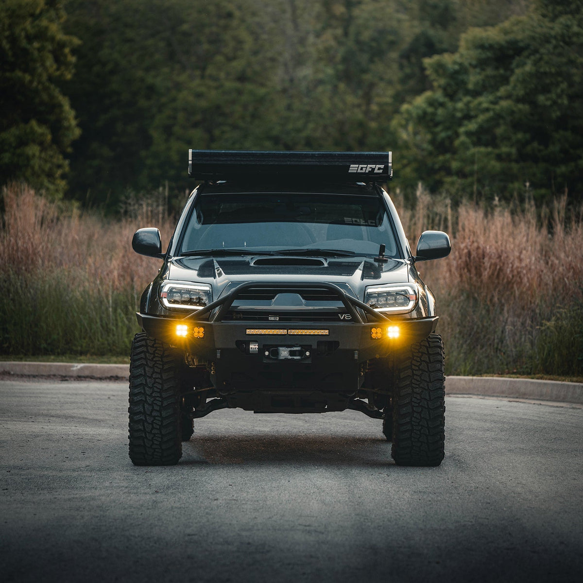 AlphaRex 03-09 Toyota 4Runner NOVA LED Proj Headlights Black w/Activ Light/Seq Signal/SB DRL - 880371 for 2003-2009 Toyota 4R