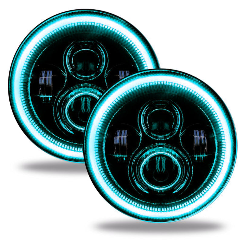 Oracle Jeep Wrangler JL/Gladiator JT 7in. High Powered LED Headlights (Pair) - Dynamic SEE WARRANTY - 5769J-332