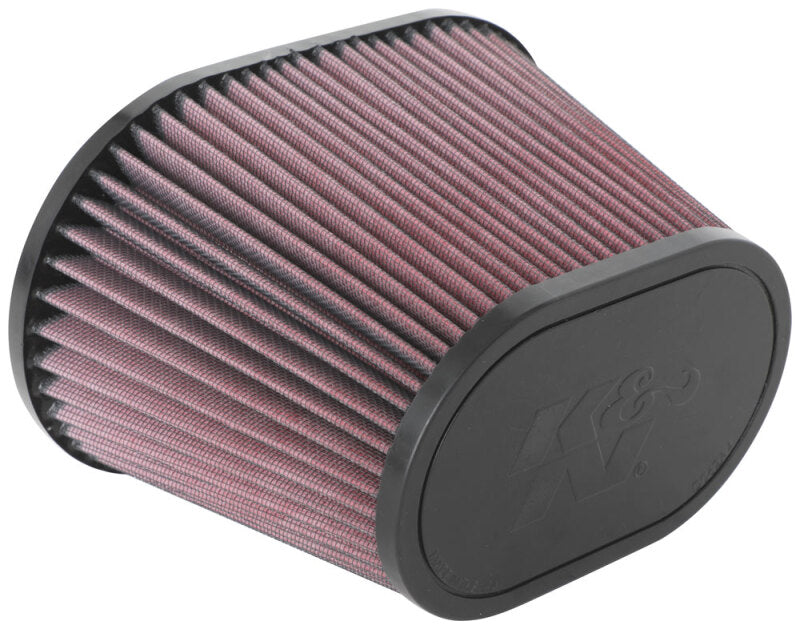 K&amp;N Universal Clamp-On Air Filter 3.5in Flg ID x 8.5x5.25in B OD x 6.25x4in T OD x 5.5in H - RU-5040