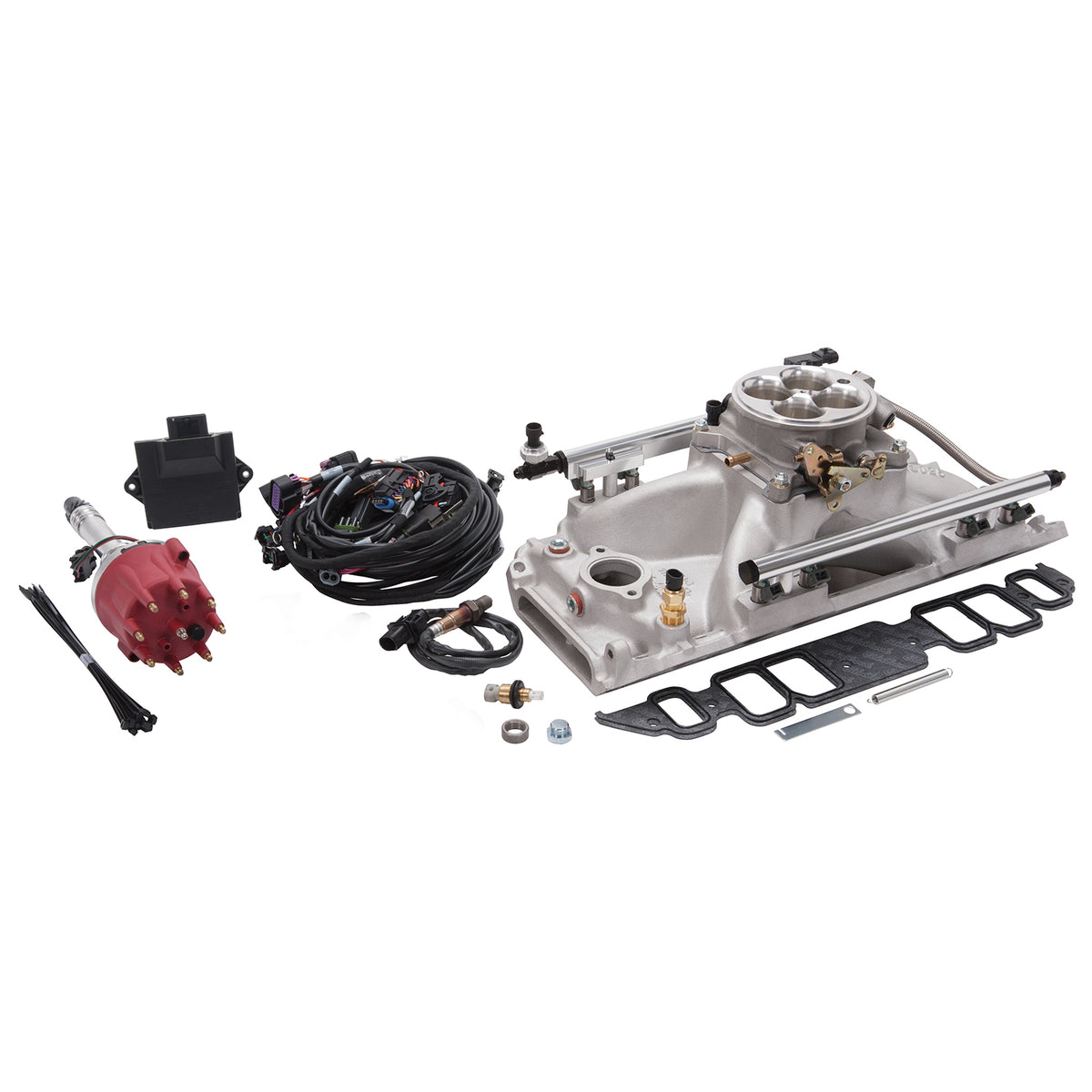 Edelbrock Pro Flo 4 EFI System Seq Port BBC Rect Port 625 Max HP 35lb/hr Satin Finish - 35850