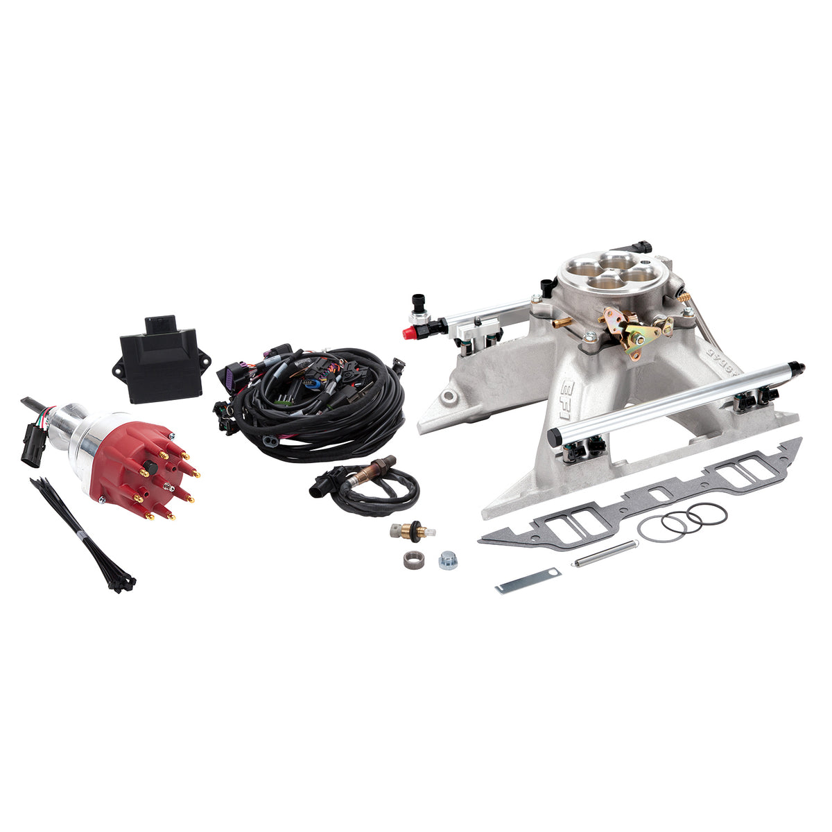 Edelbrock Pro Flo 4 EFI System Seq Port BB Chrysler RB 413-440ci 625 Max HP 35lb/hr Satin Finish - 35910