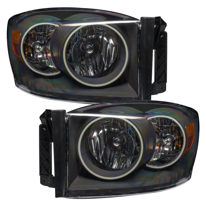 Oracle 07-08 Dodge Ram SMD HL - Black - ColorSHIFT w/ Simple Controller SEE WARRANTY - 8187-504