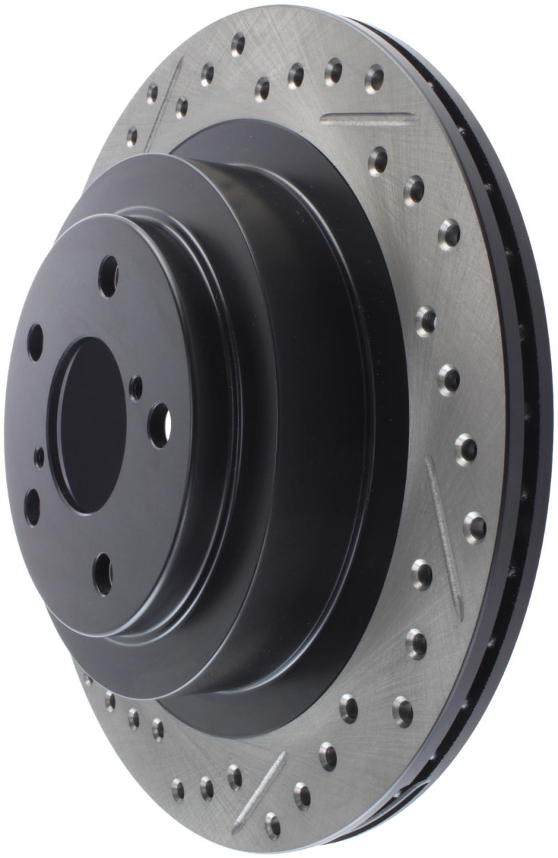 StopTech 06-07 Subaru Impreza WRX (Exc STi) Slotted &amp; Drilled Right Rear Rotor - 127.47025R